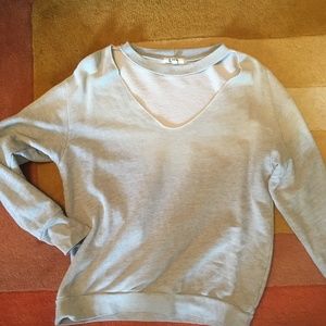 LNA Heather Grey Ablaze Sweatshirt